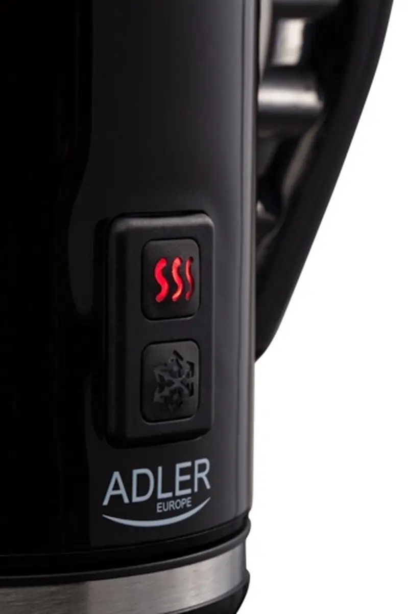 Adler AD 4478 Melkopschuimer - 500W - Zwart - afbeelding 2 van 6