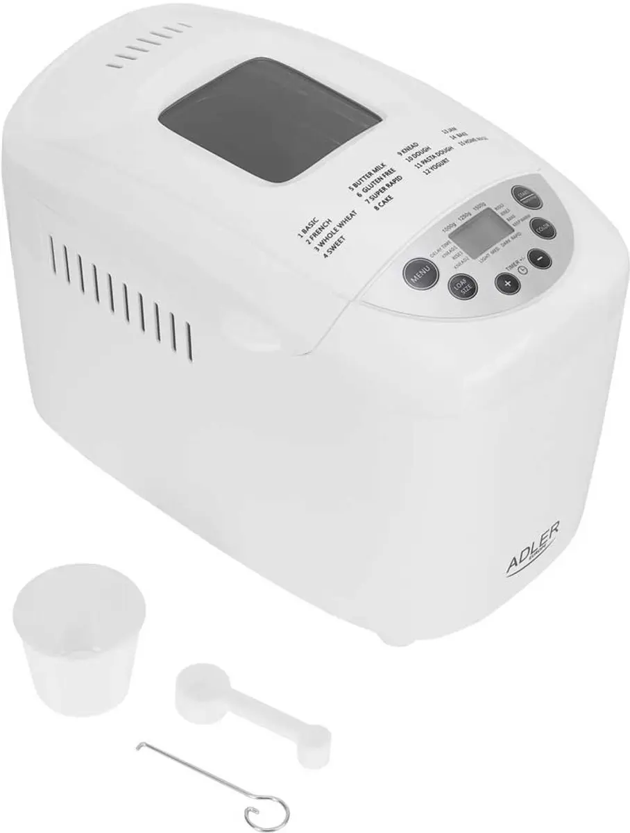 Adler AD 6019 Broodbakmachine - 1100W - Wit - afbeelding 4 van 6