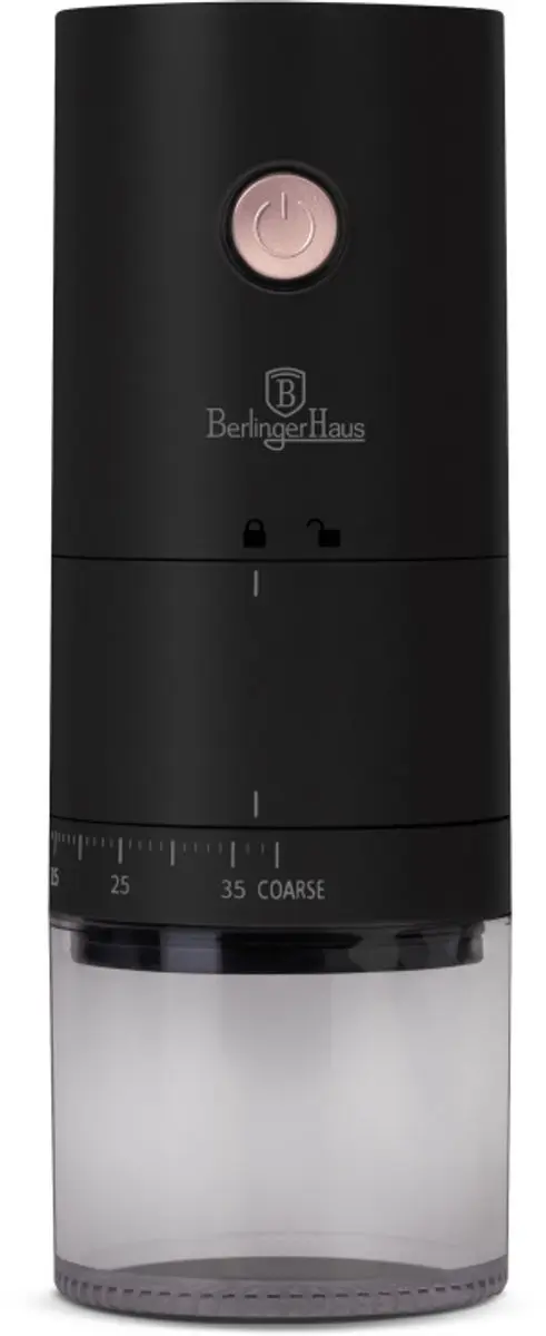 Oplaadbare koffiemolen uit de Black Rose-collectie