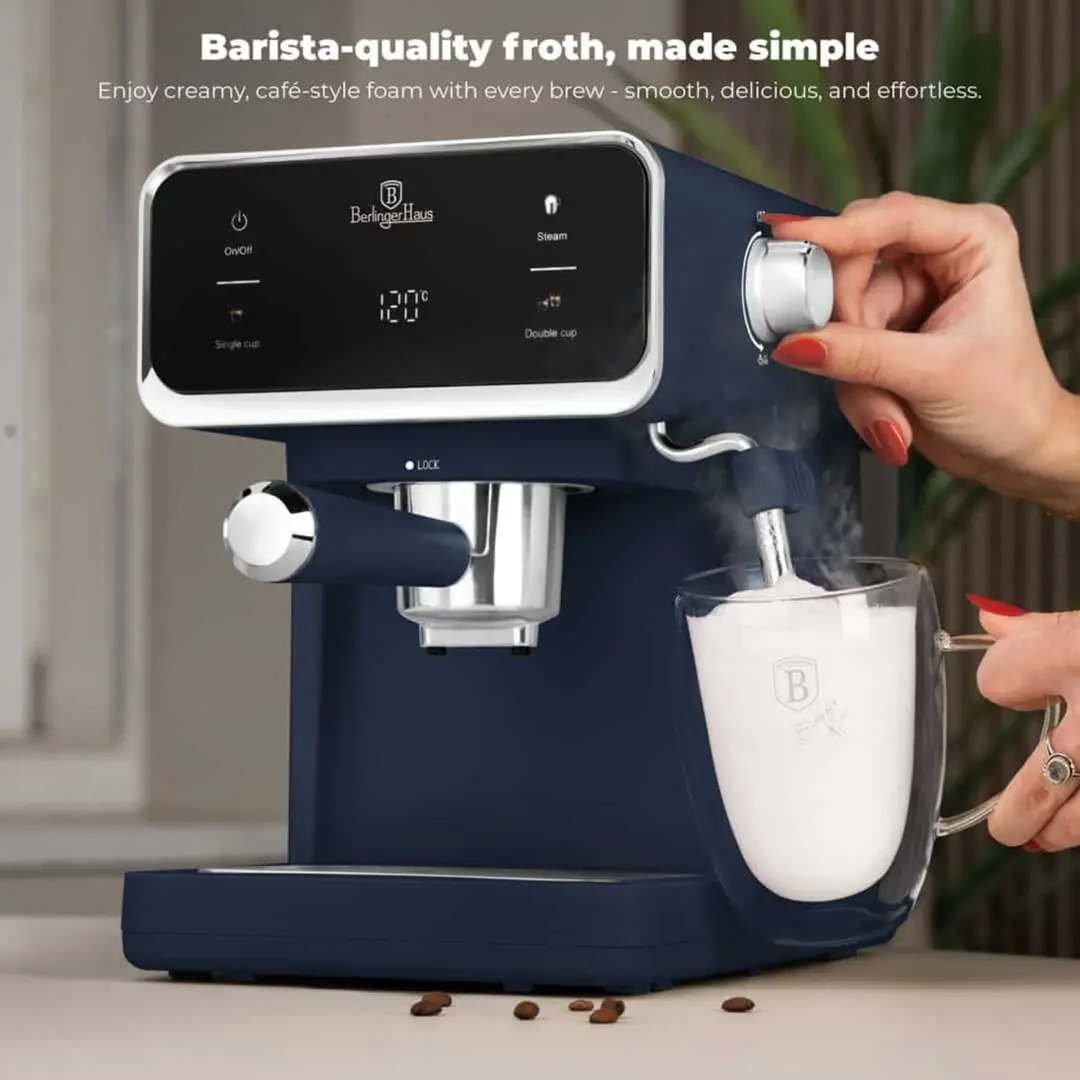 BerlingerHaus Deep Blue BH9853 Espressomachine - 950W - afbeelding 3 van 6