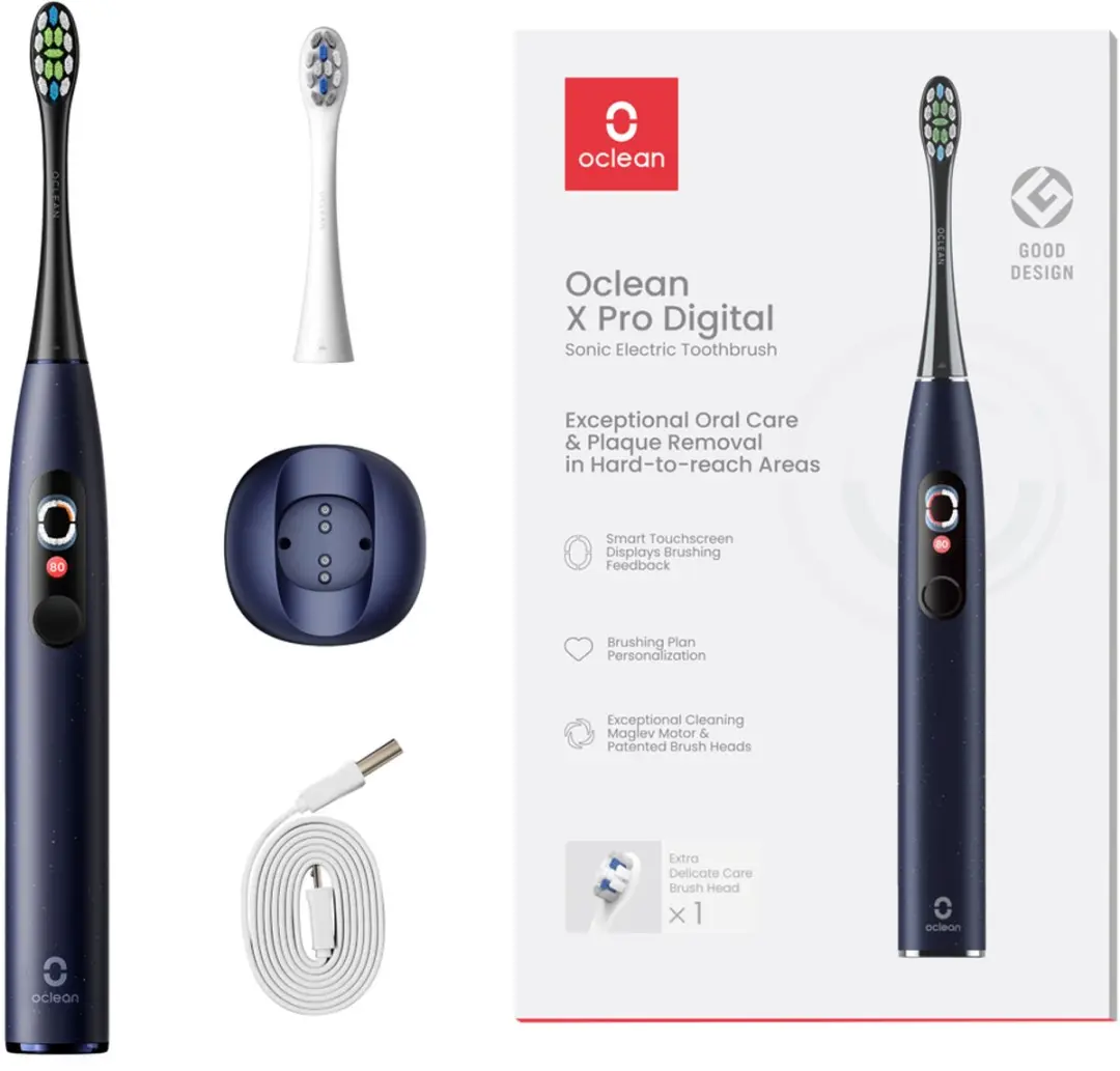 Oclean X Pro Digital C01000466 Tandenborstel - Blauw - afbeelding 3 van 5