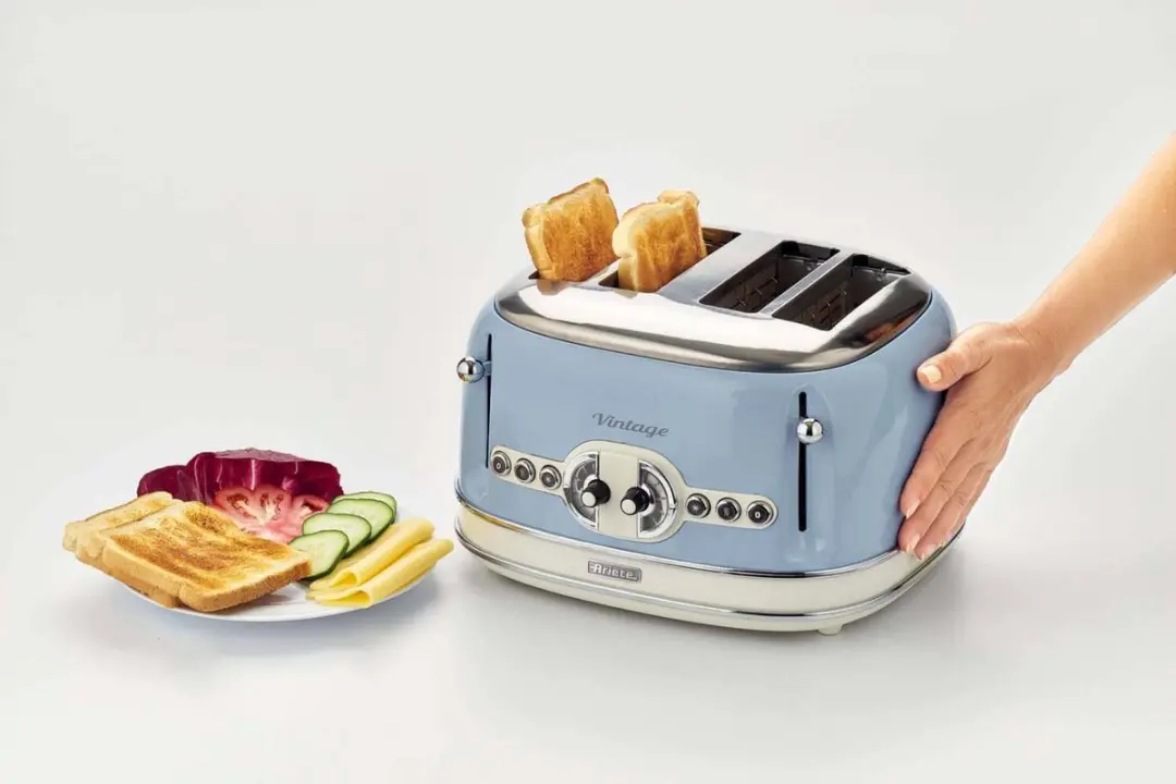 Ariete 0156/05 Vintage Broodrooster 4 Sleuven - Blauw - afbeelding 2 van 6