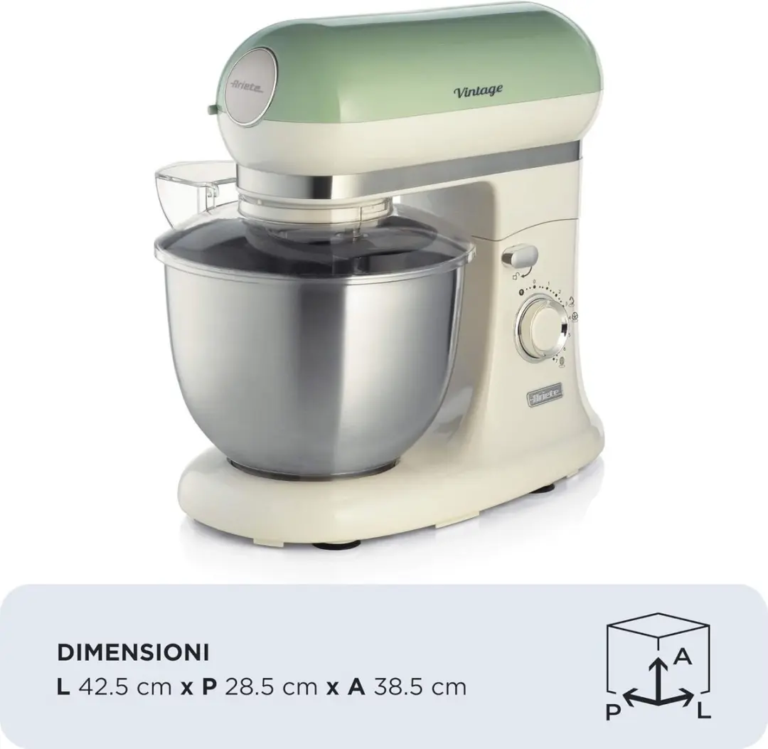Ariete 1588/04 Vintage Keukenmachine - Groen - afbeelding 6 van 6