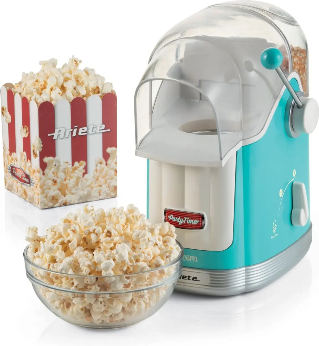 Ariete Party Time 2958/01 Popcornmachine - 1100W - Blauw - afbeelding 5 van 6