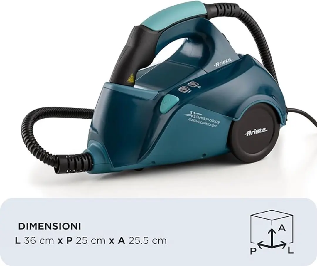 Ariete X-vapor Comfort Stoomreiniger - 1500W - Blauw - afbeelding 4 van 6