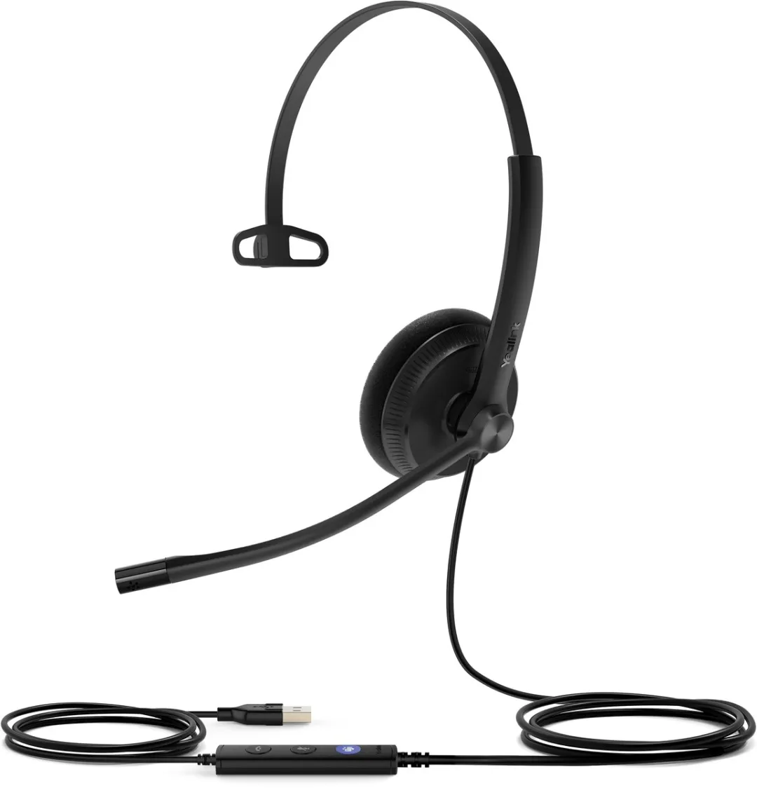 Yealink UH34 Lite Mono Headset - USB - Zwart