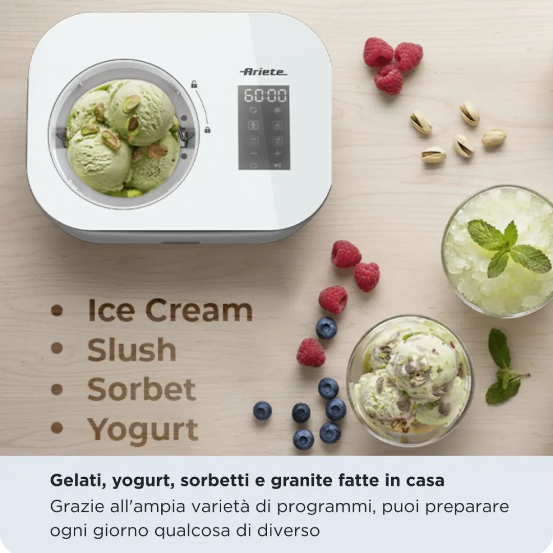 Ariete Gran Gelato 0644/00 IJsmachine - 100W - RVS - afbeelding 2 van 6