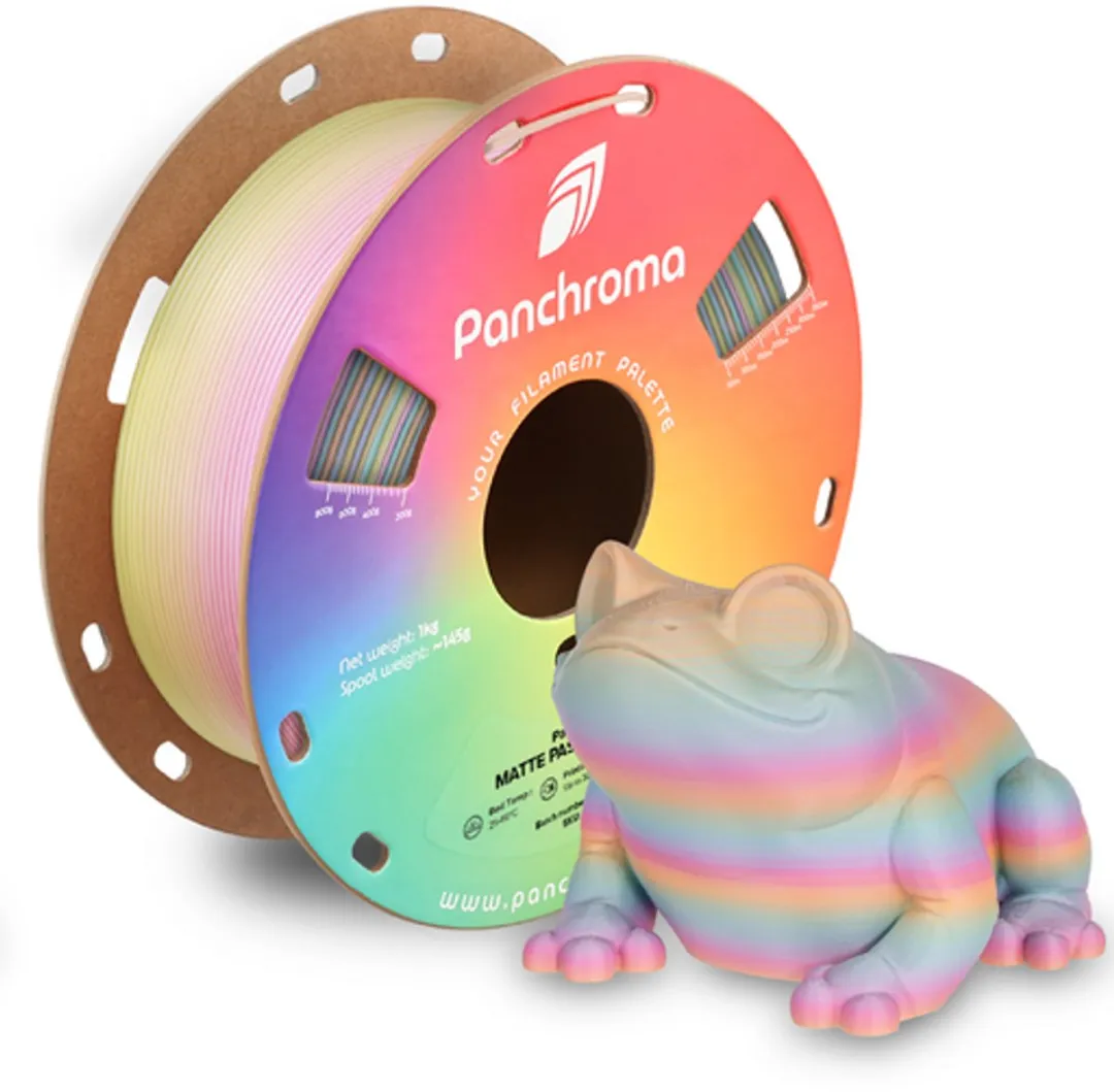 Polymaker Panchroma Rainbow PLA Filament 1.75mm - Matte Pastel