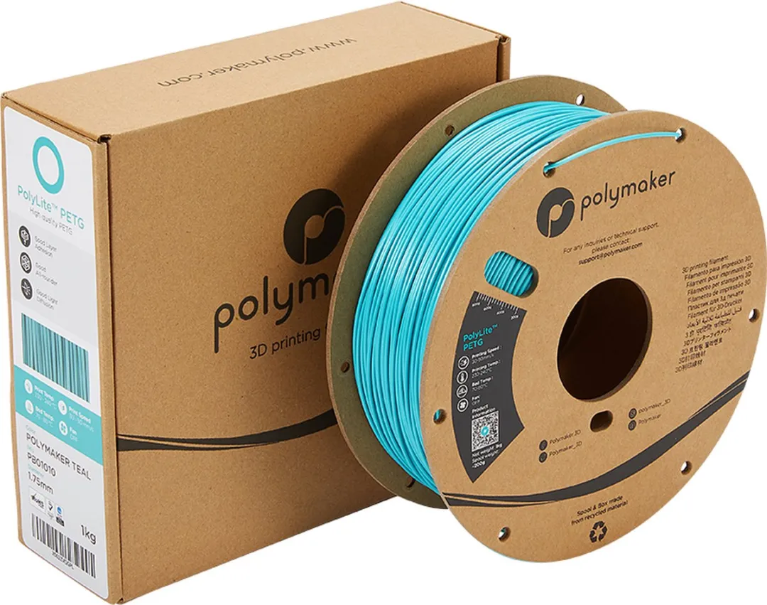Polymaker PolyLite PETG Filament 1.75mm 1000g - Turquoise