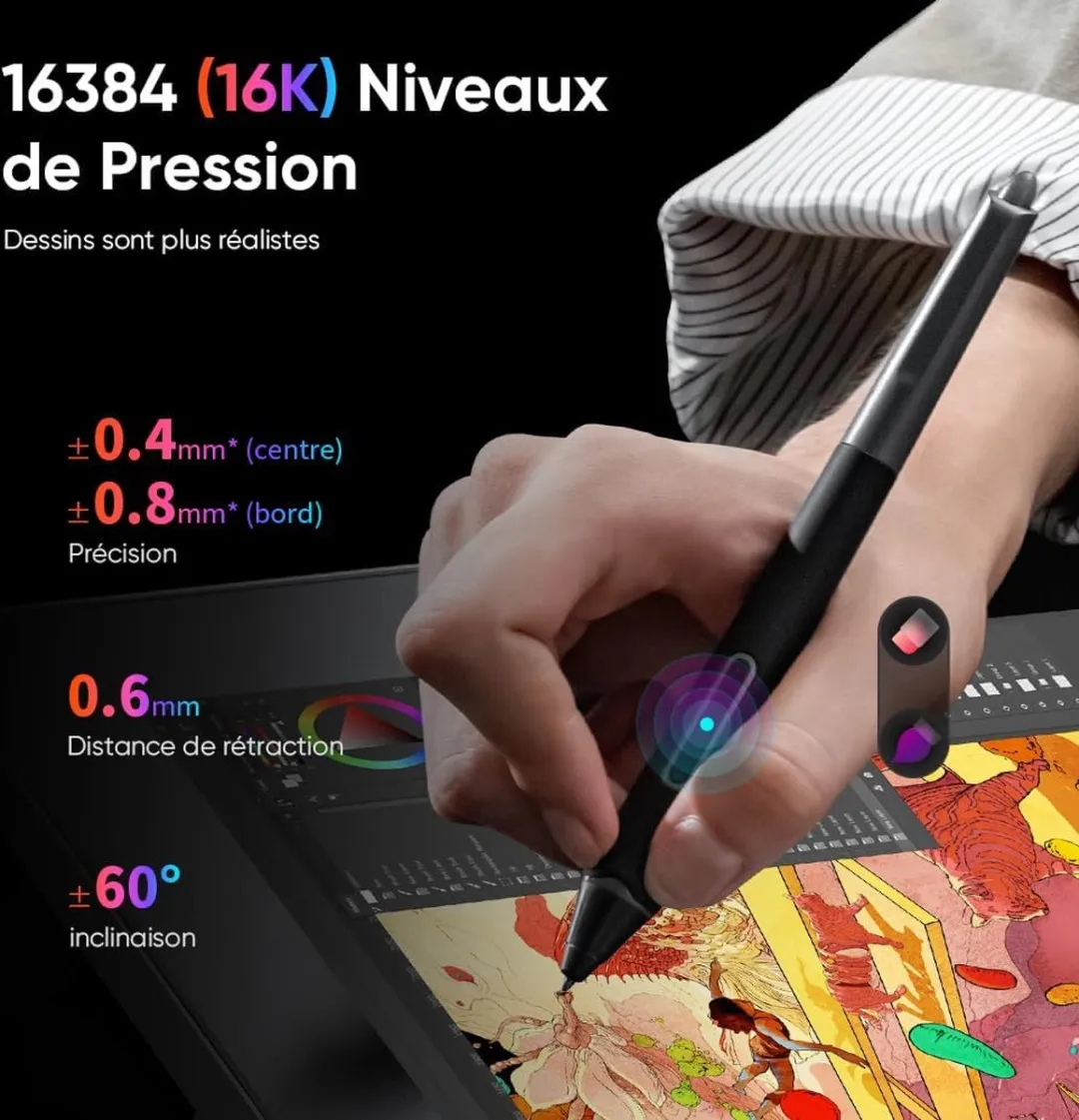 XPPen Artist Pro 16 Gen 2 MD160QH Grafisch Tablet - 16" 2K QHD - Zwart