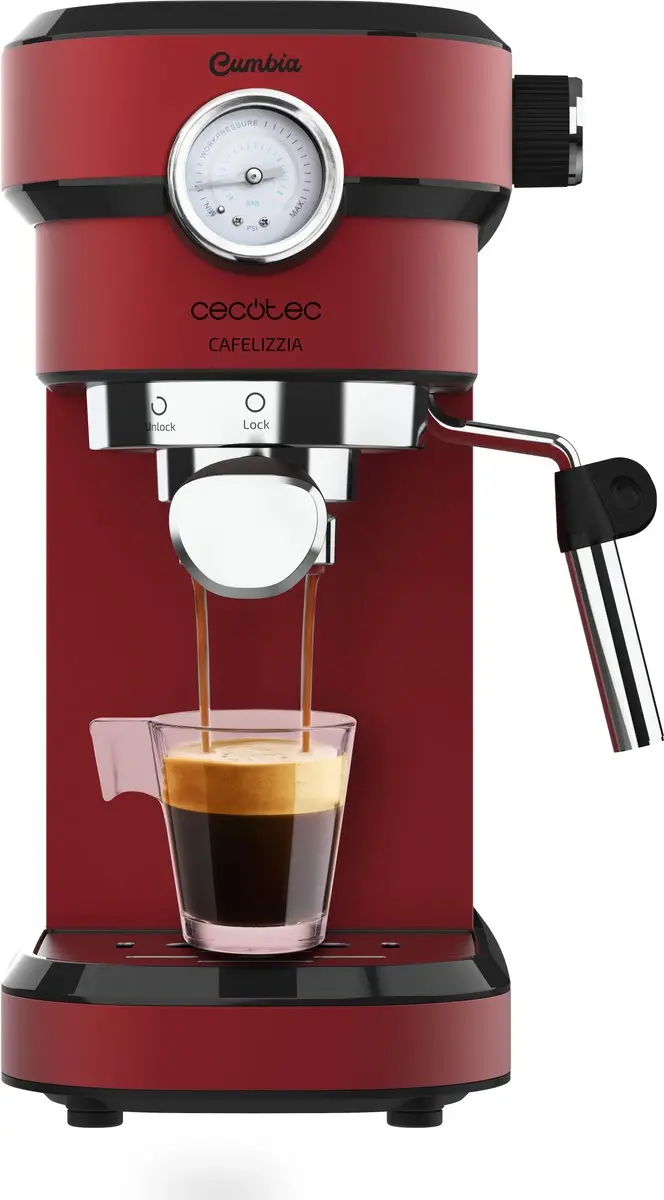 Cecotec Cafelizzia 790 Shiny Pro V1704840 Espressomachine - Rood - afbeelding 3 van 6