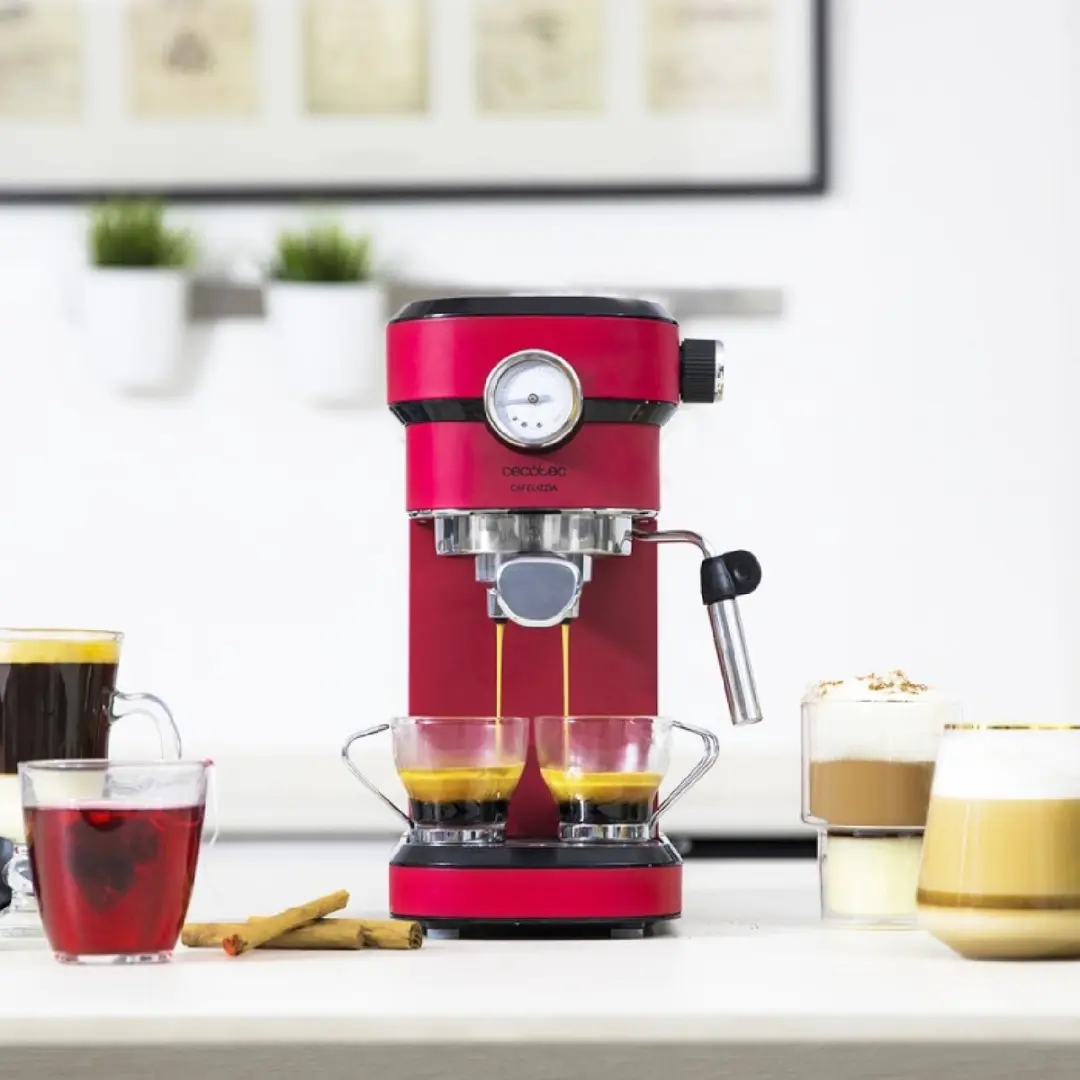 Cecotec Cafelizzia 790 Shiny Pro V1704840 Espressomachine - Rood - afbeelding 2 van 6