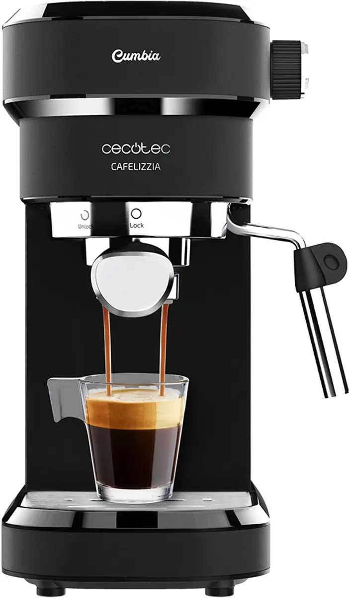 Cecotec Espressomaschine Cafelizzia 890 Rose. Für Espressos und Cappuccino, 1350 W, Thermoblock-System, 20 Bar Druck, Automatikmodus für 1-2 Kaffees, schwenkbarer Dampfrohr, 1,2 L Kapazität - afbeelding 5 van 6