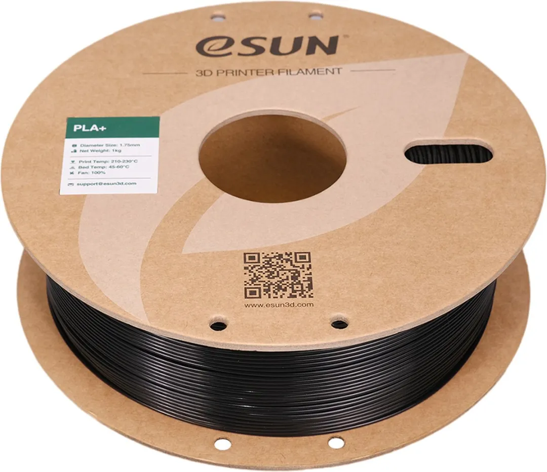 ESUN PLA+ Filament 1.75mm - Zwart 1kg