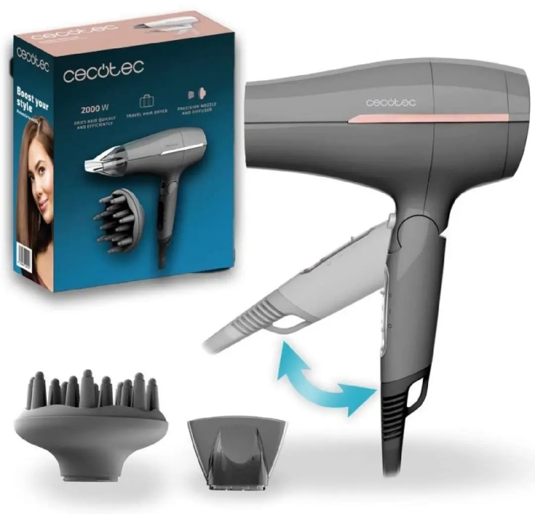 Cecotec IoniCare Power&Go Heaven Grey Reisföhn