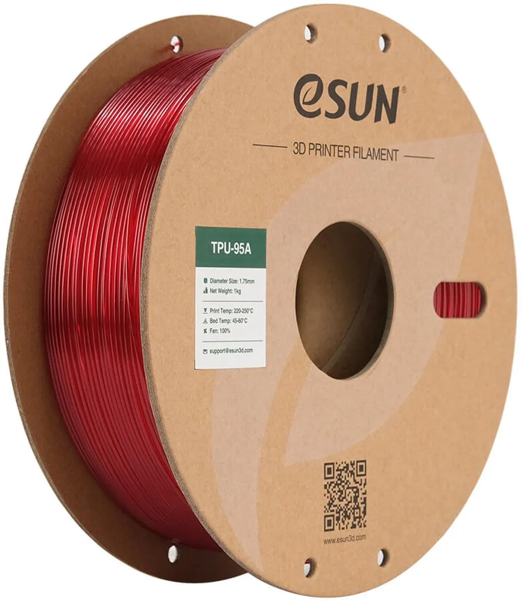 ESUN eTPU-95A Transparant Rood