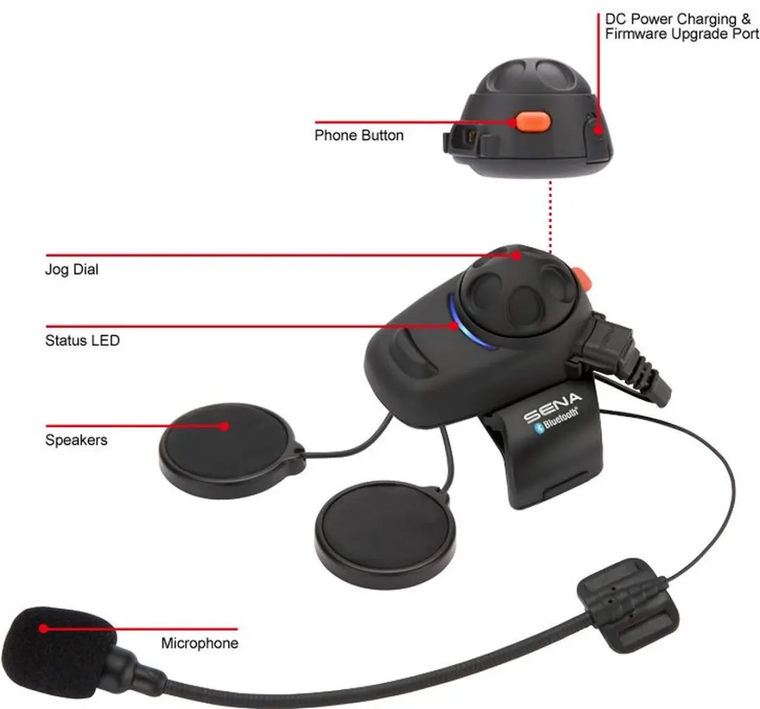 Sena SMH5 Single Bluetooth Communicatiesysteem - afbeelding 6 van 6