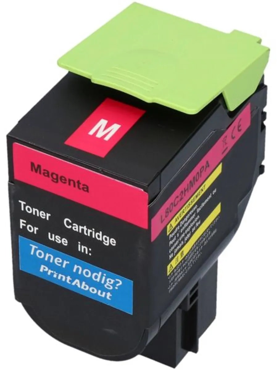 PrintAbout Lexmark 80C2HM0 Toner Magenta Hoge capaciteit 3.300