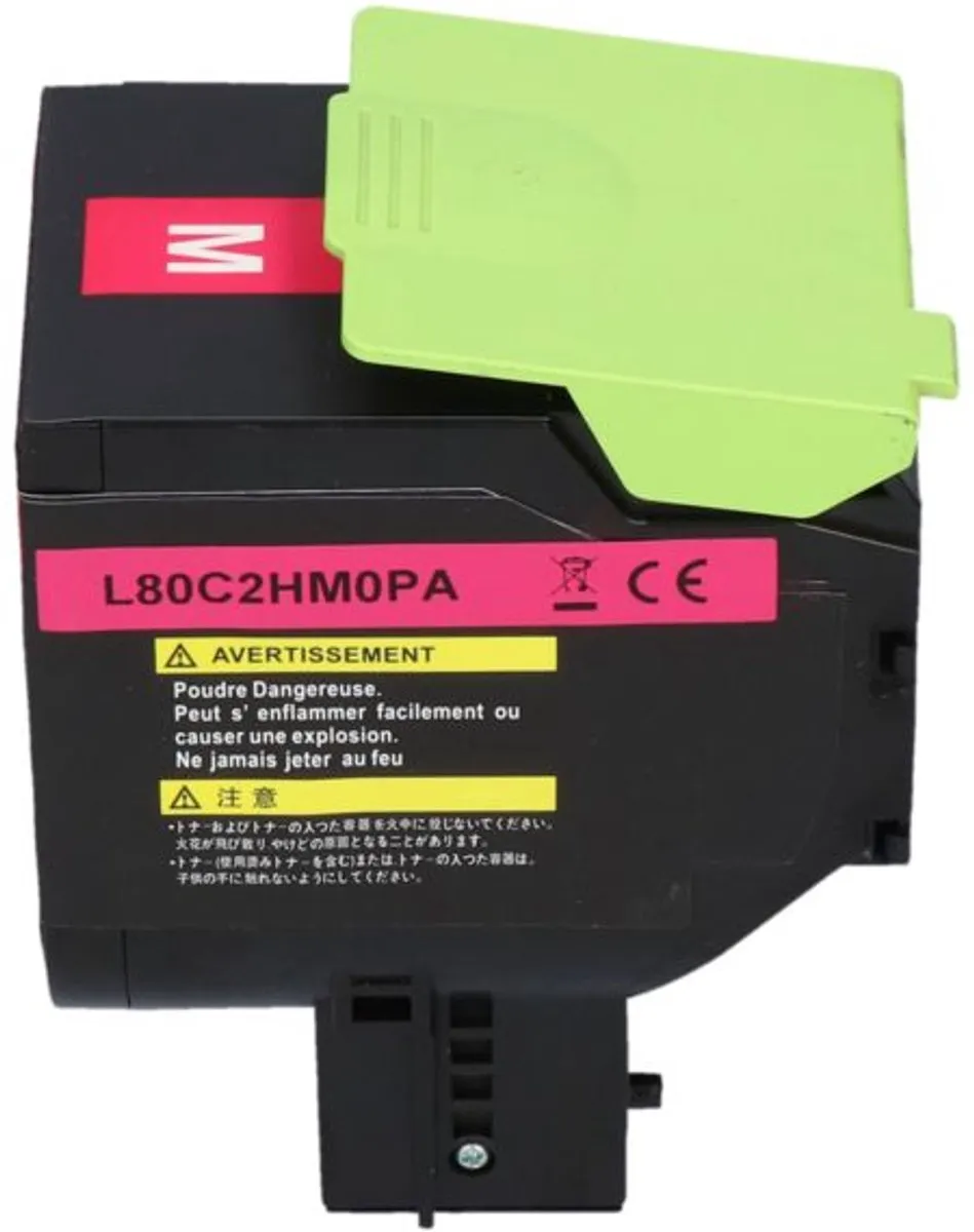 PrintAbout Lexmark 80C2HM0 Toner Magenta Hoge capaciteit 3.300