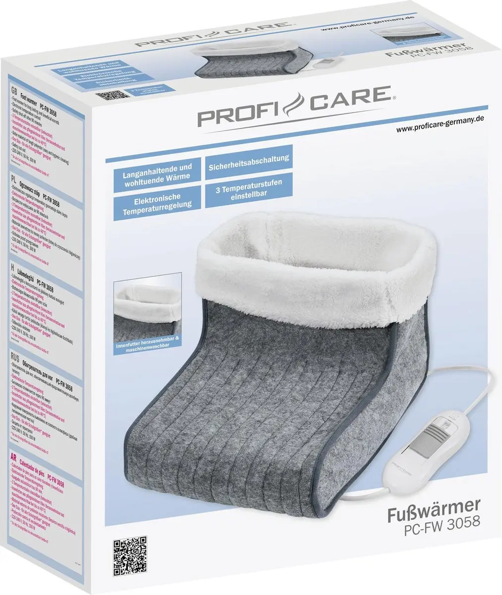 Clatronic ProfiCare FW 3058 Voetenwarmer - Grijs - afbeelding 6 van 6