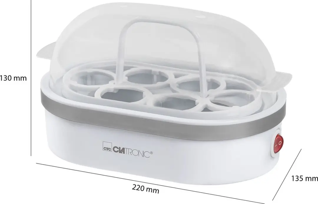Clatronic EK 3497 Eierkoker - 400W - Wit - afbeelding 3 van 6