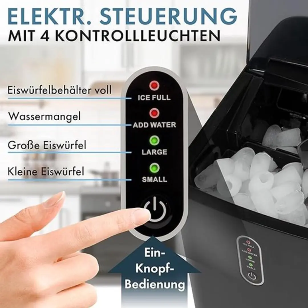 Clatronic EWB 3798 IJsblokjesmachine - 1.1 Liter - Zwart - afbeelding 4 van 6