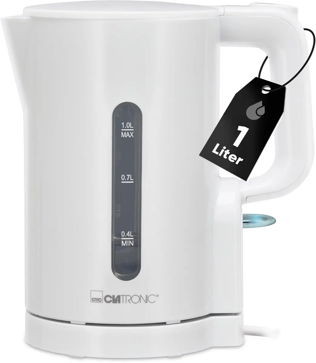 Clatronic WK 3834 Waterkoker - 1 Liter - 900W - Wit - afbeelding 6 van 6