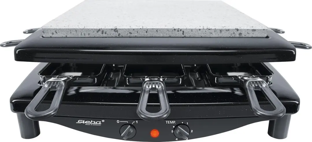 Steba RC3 Plus Gourmetset - 1450W - 8 personen - Zwart - afbeelding 4 van 6