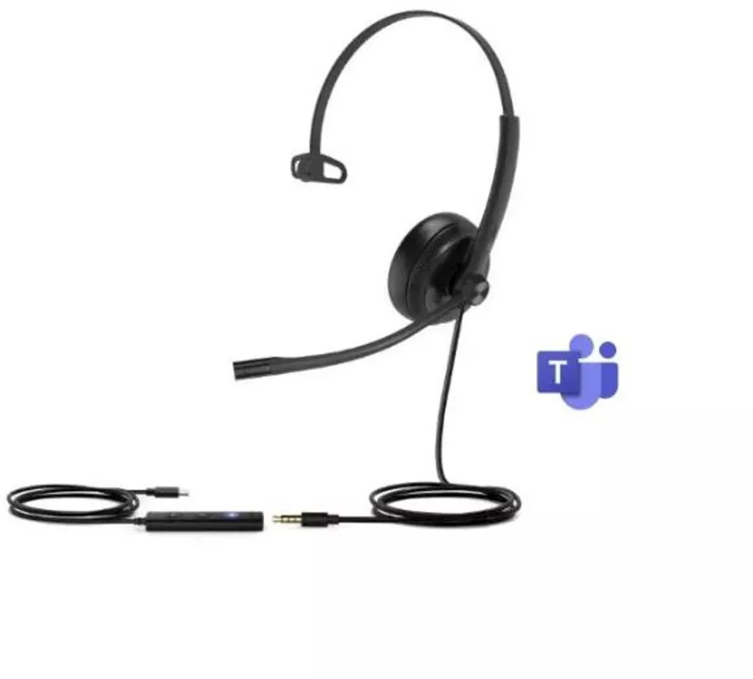 Yealink UH34 SE Mono Headset USB-A - Zwart - afbeelding 3 van 3