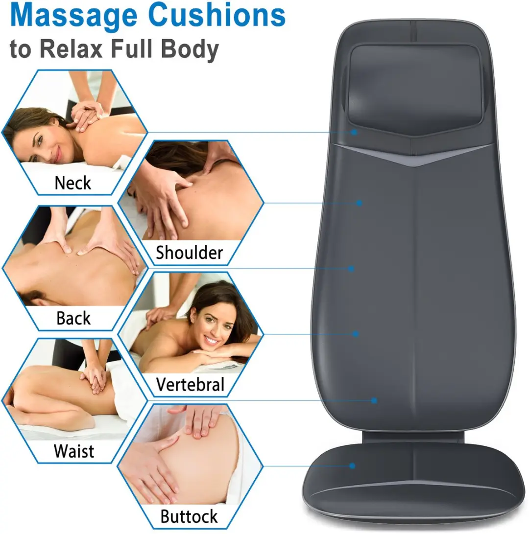 Renpho Shiatsu Massagekussen BM076-BK - Zwart - afbeelding 3 van 6