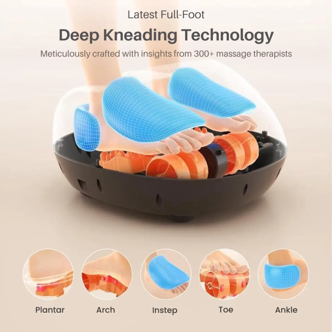 Renpho RF-FM059R Shiatsu Voetmassageapparaat - Zwart - afbeelding 2 van 6