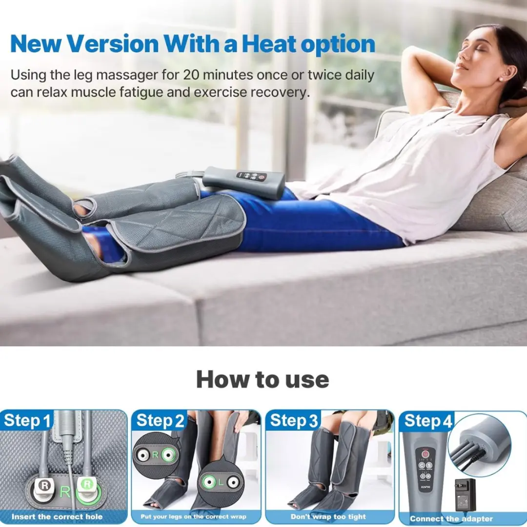 Renpho RPALM071H Voet- en Kuitmassager - Grijs - afbeelding 3 van 6