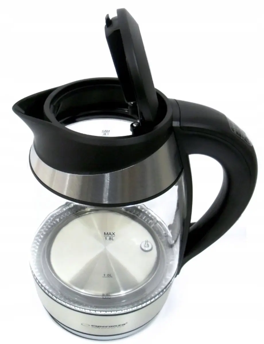 Esperanza EKK026 Glazen Waterkoker 1,7L - Zwart - afbeelding 6 van 6