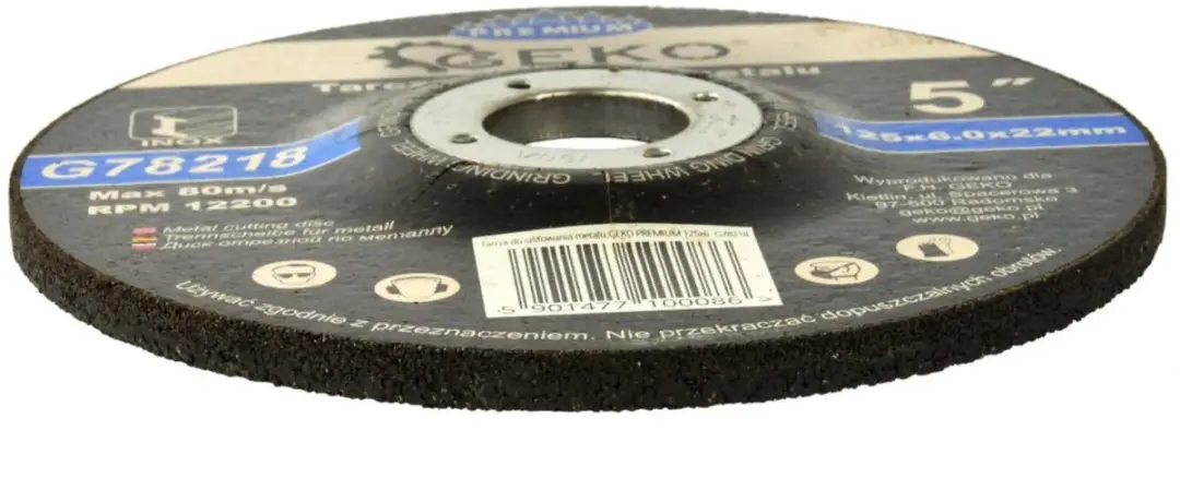 GEKO G78218 Metaalslijpschijf 125x6mm - 5 stuks - afbeelding 2 van 4
