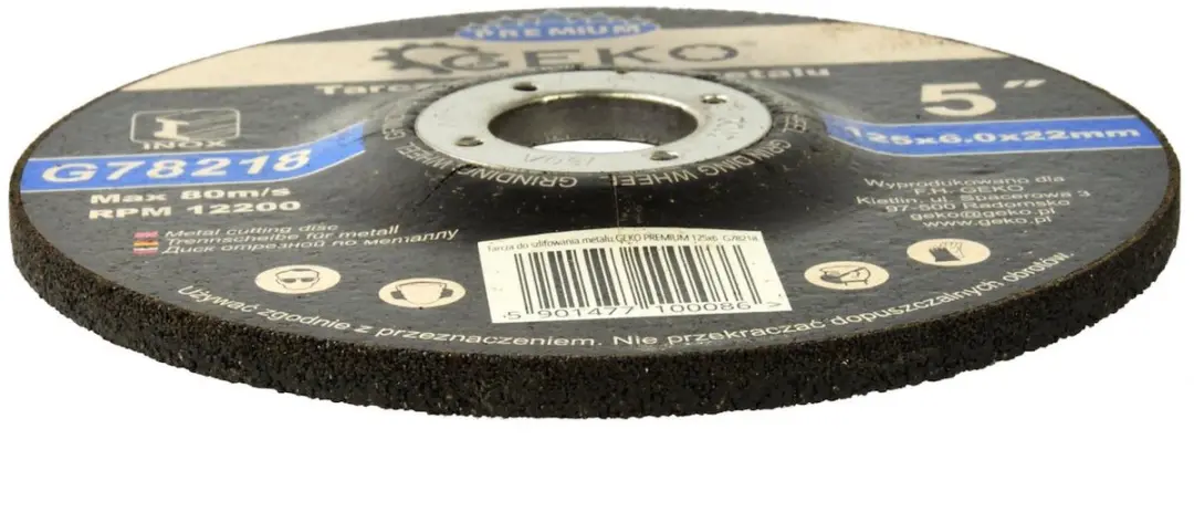 GEKO G78218 Metaalslijpschijf 125x6mm - 5 stuks - afbeelding 4 van 4