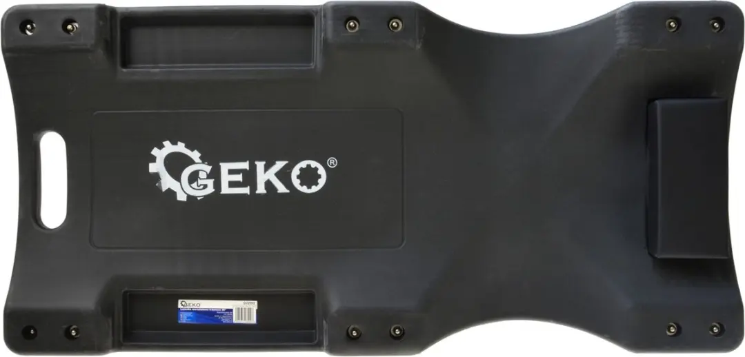 GEKO Lichtgewicht autokrik - ergonomisch ontwerp - 6 wielen - geïntegreerde gereedschapsbakken - afbeelding 3 van 6