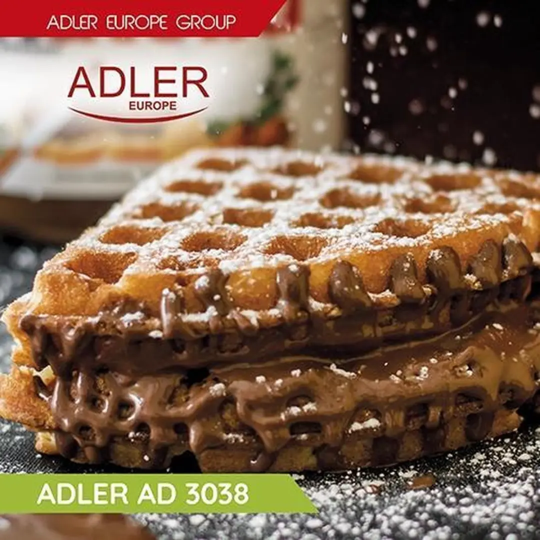 Adler AD3038 Wafelijzer - 1500W - Wit - afbeelding 6 van 6