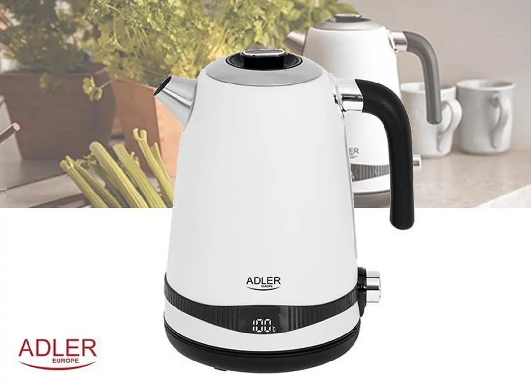Adler AD 1295w Waterkoker - 1,7L - Satijn Wit - afbeelding 6 van 6