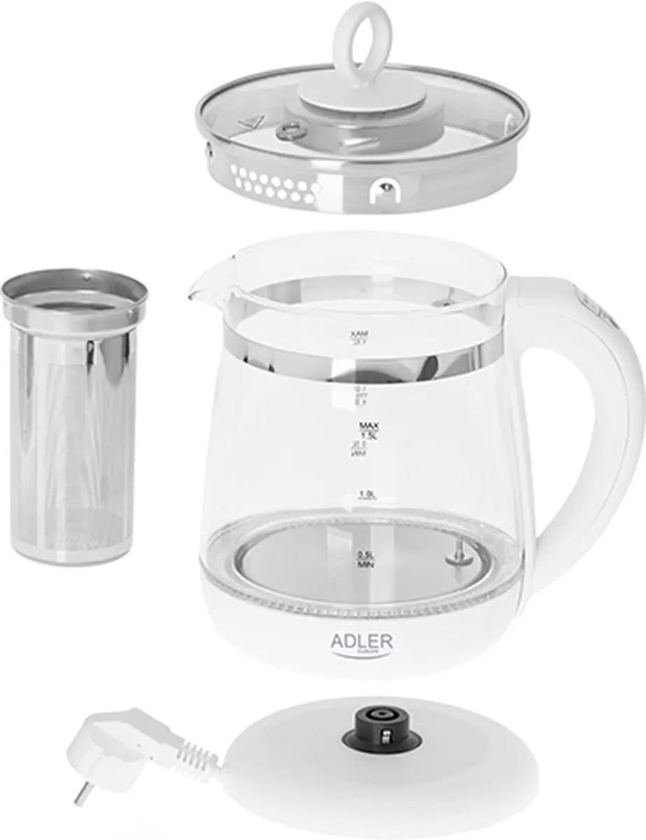 Adler AD 1299 Waterkoker - 2200W - 1.5 liter - afbeelding 2 van 5