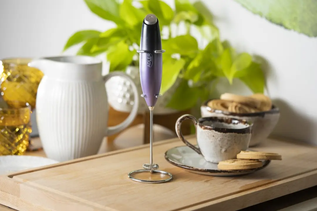 Adler AD 4499 Melkopschuimer - Zwart/Violet - afbeelding 4 van 6