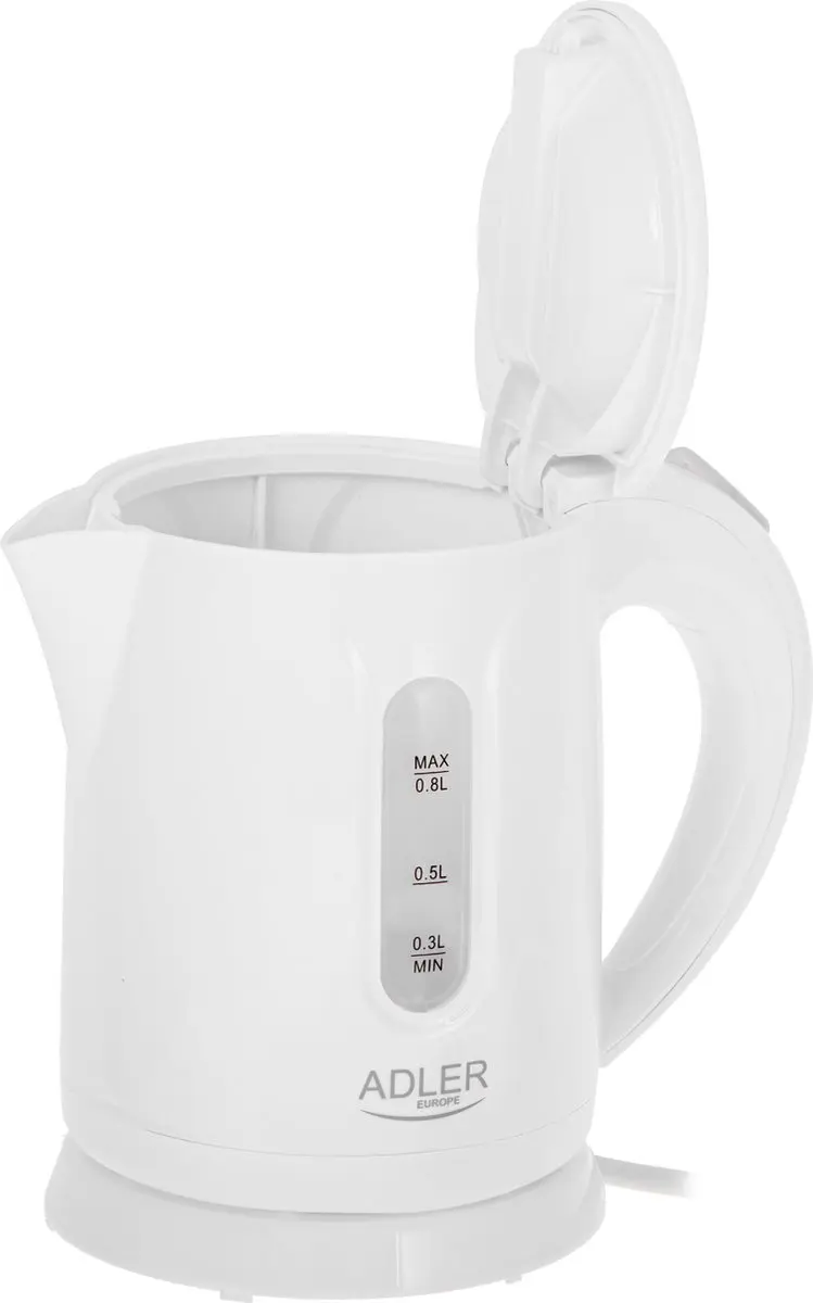 Adler AD 1371 Waterkoker - 850W - 0.8 liter - Wit - afbeelding 2 van 6