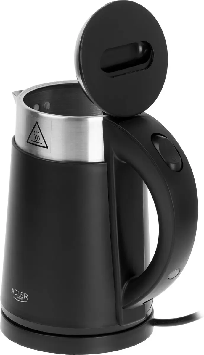 Adler AD 1372 Waterkoker 0,6L - 800W - Zwart - afbeelding 5 van 6