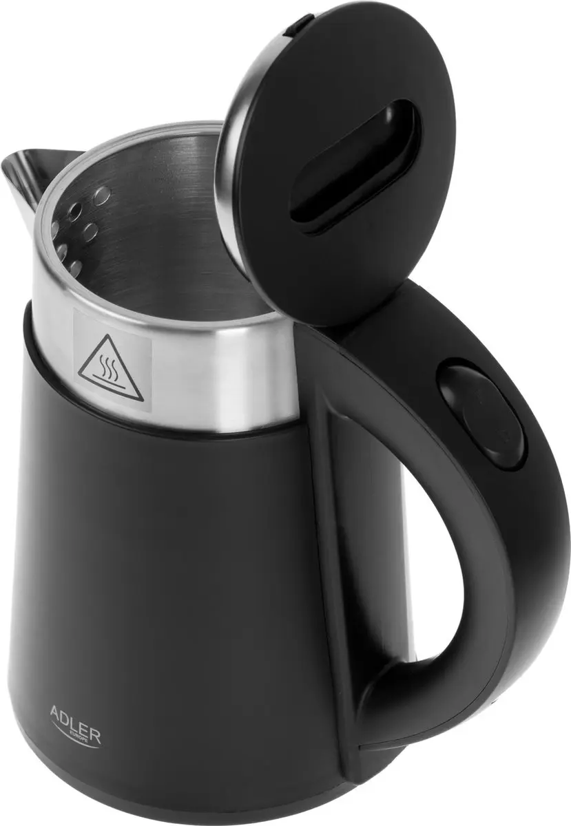 Adler AD 1372 Waterkoker 0,6L - 800W - Zwart - afbeelding 2 van 6