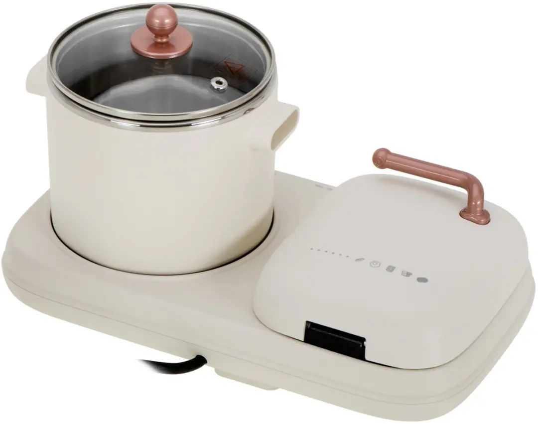 Adler AD 6421 Ontbijtstation 2-in-1 - 1320W - Creme Wit - afbeelding 6 van 6