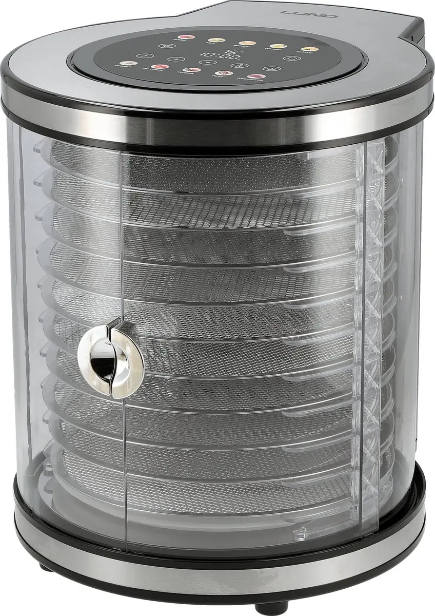 Lund 850 Watt Voedseldroger / Dehydrator met 10 droogrekken