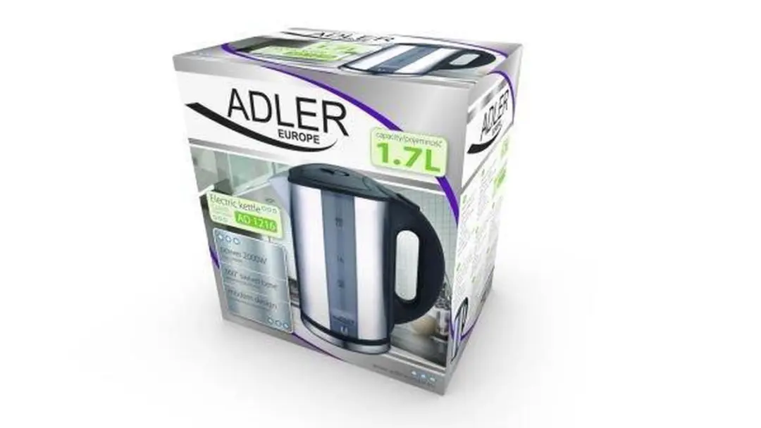 Adler AD 1216 Waterkoker - 2000W - 1.7 liter - RVS - afbeelding 5 van 6