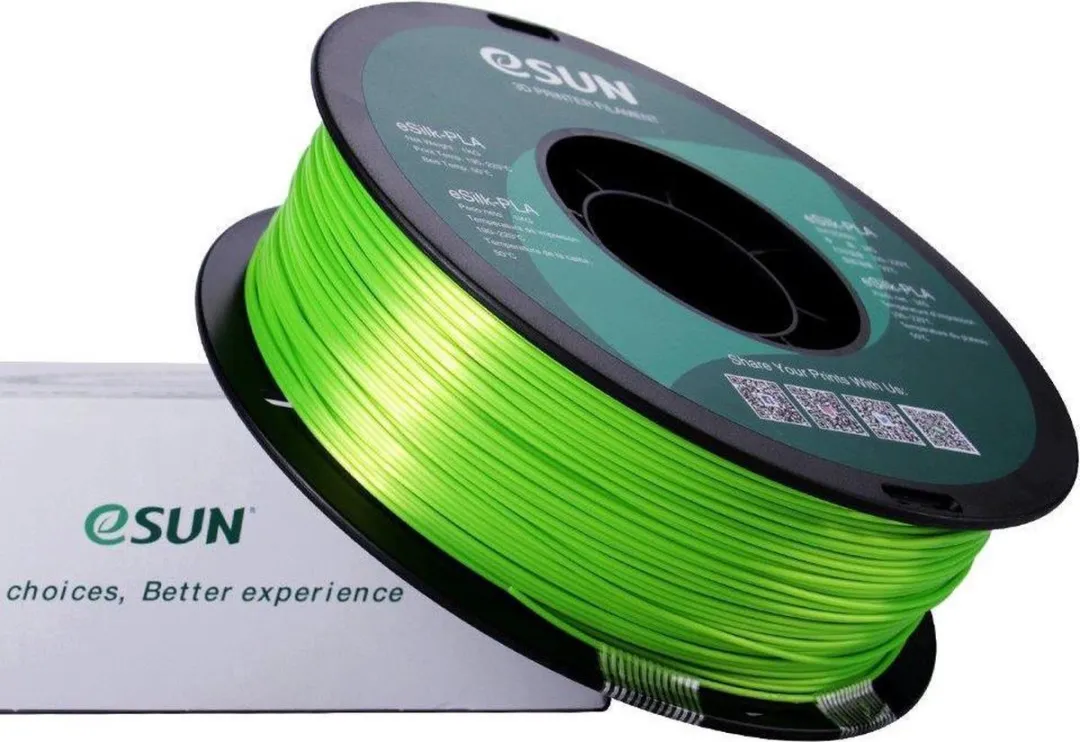 ESUN eSilk PLA 1.75mm Limoengroen - 1kg
