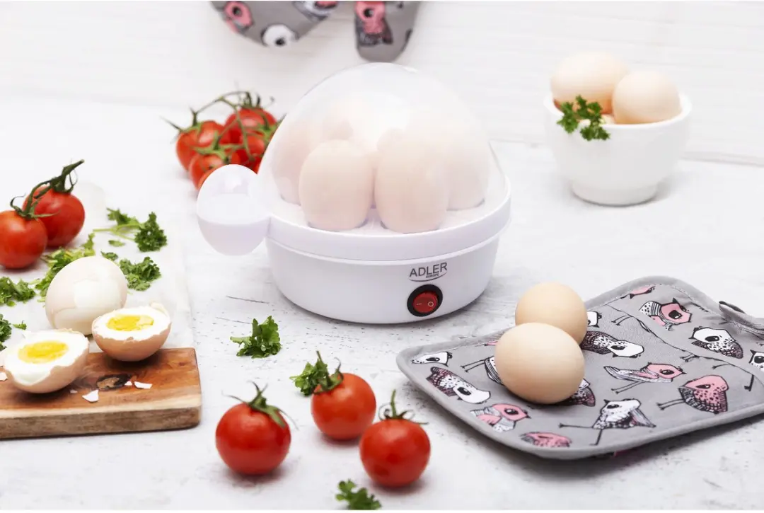 Adler AD4459 Eierkoker - 7 Eieren - 450W - Wit - afbeelding 3 van 6
