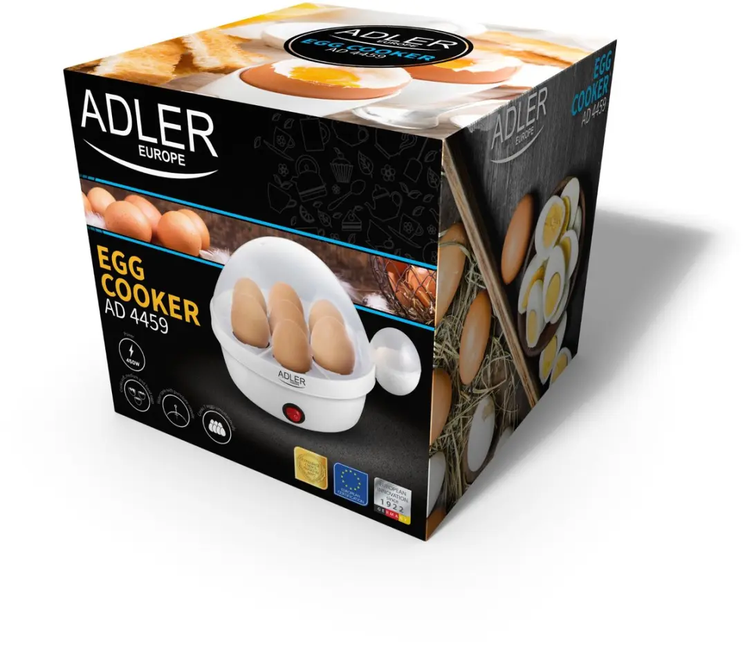 Adler AD4459 Eierkoker - 7 Eieren - 450W - Wit - afbeelding 5 van 6