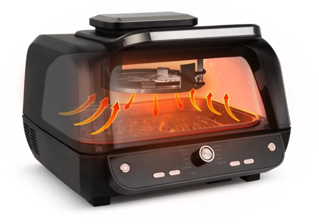 BerlingerHaus Black Rose 12-in-1 heteluchtoven - 1750W - 6L - afbeelding 3 van 6